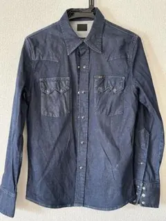 Lee ダークブルー デニムシャツ
