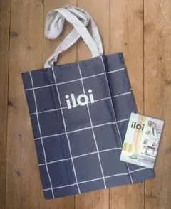 iloi トートバッグ　モノトーン チェックのサムネイル