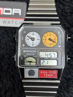 SANDA デジタル腕時計 ANA-DIGI-TEMP アナデジテンプ　新品