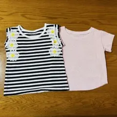 キッズ 半袖Tシャツ 2枚セット 80cmのサムネイル