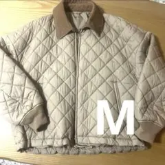 ユニクロ　美品　ユニクロc パフテックブルゾン　コーデュロイ　キルティング