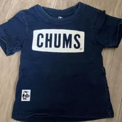 CHUMS キッズ Tシャツ ダークブルー Sサイズ