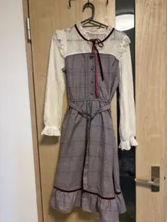 axes femme POETIQUE レースビスチェ切り替えワンピース Mのサムネイル