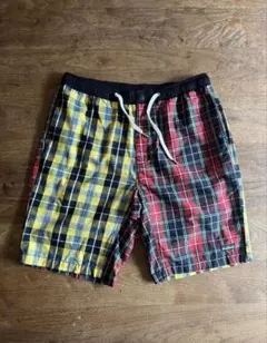 WILD THINGS チェック柄　ショートパンツ