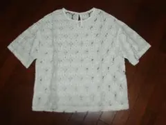 EMODA コーティングレースTシャツ ホワイト