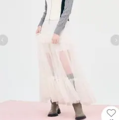 lilybrown シアードッキングチュールスカート