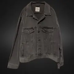 ZARA グレー デニムジャケット L