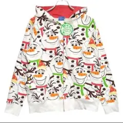 【オラフ 総柄】Disney ディズニー パーカー プルオーバー