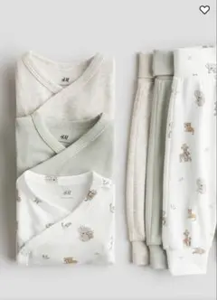 H&M 動物柄ロンパースセット ~95cm