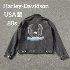 80s✨Harley-Davidson USA製 フェード ブラック