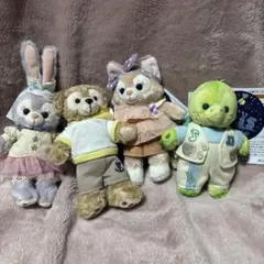 ♥️ディズニーシー♪ダッフィー＆フレンズぬいぐるみバッジ4点セット♥️