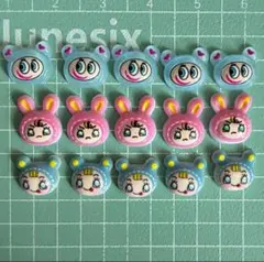 ナルミヤネイルパーツ15個セット【べリエちゃん】【ナカムラくん】【ブルエちゃん】