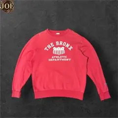 90sChampionチャンピオンカレッジスウェット赤THEBRONXフェード