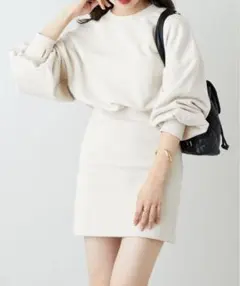 【2022AW】クルースウェットリブミニワンピース