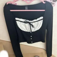 シーイン　DAZYトップス　バレエコア　ワンホン