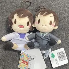 名探偵コナン モアプラスふわふわぬい 佐藤美和子 高木渉 新品未使用タグ付き