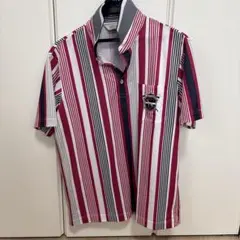 adabat ストライプ ポロシャツ