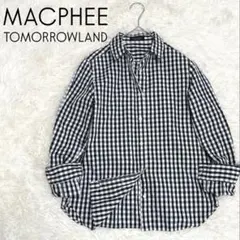 ◆美品◆MACPHEE マカフィー ギンガムチェック シャツ トゥモローランド