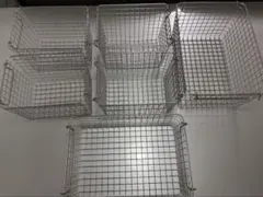 無印良品　ステンレスワイヤーバスケット