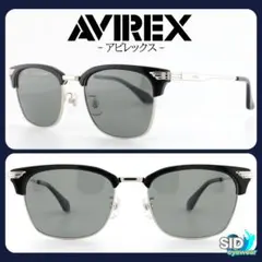 《定価14,300円》AVIREX／アビレックス　シルバー×ブラック　サングラスのサムネイル