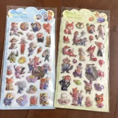 ズートピア2 立体シール　ポップシール　2枚セット