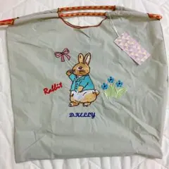d.kelly 刺繍エコバッグ ウサギ①