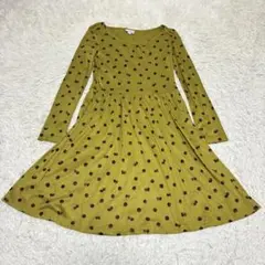 jocomomola ホコモモラ　ドット　蝶　ワンピース　長袖