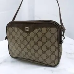 GUCCI オールドグッチ GGスプリーム ショルダーバッグ PVC レザー