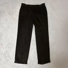 【2タック】ローレン ラルフローレン 太コーデュロイパンツ ブラウン W33
