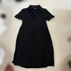 DIVIDED H&M ブラックポロシャツワンピース M