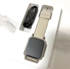 スマートウォッチ レディース ファッションゴールドiPhone アンドロイド対応