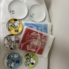 スヌーピー 陶器皿セット &タオルセット