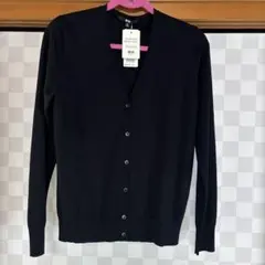 ユニクロ　カーディガン　黒　XL