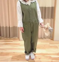 Samansa Mos2ボタン付きサロペット