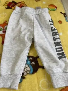 MONTRÉAL プリント グレー パンツ 80cm