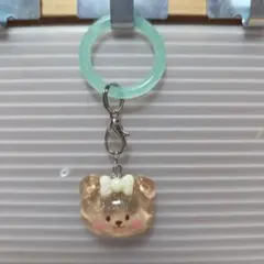 15　くま リボン めじるしチャーム
