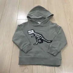 GLOBAL WORK 恐竜 スパンコール パーカー 100cm