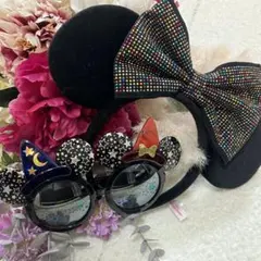 ディズニー　ミニー　サングラス　カチューシャ　ランド　スパンコール　ミッキー