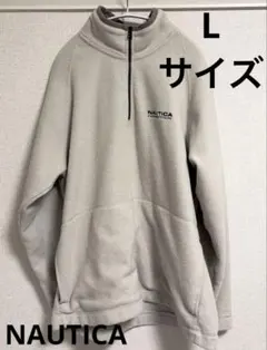 HONDURAS製　Nautica ハーフジップ　フリースプルオーバー90's