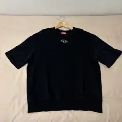 DIESEL ブラック Tシャツ　スウェット　プルオーバー半そで　ディーゼル