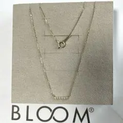 BLOOM(ブルーム)K10 ダイヤモンド バーネックレス 美品