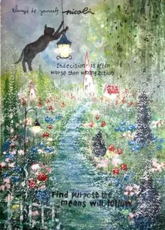 絵画☆Fiskars☆B5額付　 油絵タッチ　原画　風景画　インテリアのサムネイル