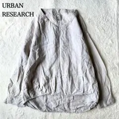 URBAN RESEARCH DOORS リネンバックタックプルオーバー