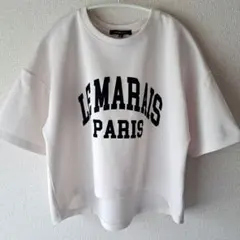 ✨美品✨️しまむら 半袖Tシャツ ロゴT スウェット オフホワイト Mのサムネイル