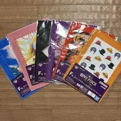 ワンピースカード　一番くじ　F賞　スリーブデザインタオル　6種　コンプリート