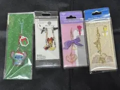 ディズニーキャラクター ストラップセット 4点