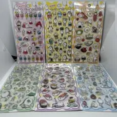 たまごあし ぷっくりシール 6種コンプリート 立体シール シール