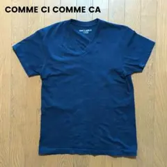 COMME CI COMME CA Vネック Tシャツ М ネイビーのサムネイル