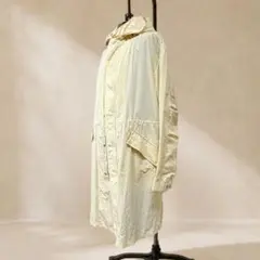 ZARA ORIGINS オーバーサイズ フーデッドロングコート アイボリーのサムネイル