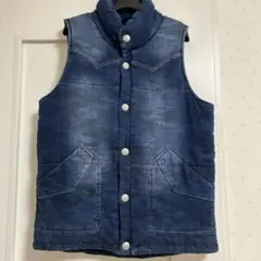 デニムダウンベスト